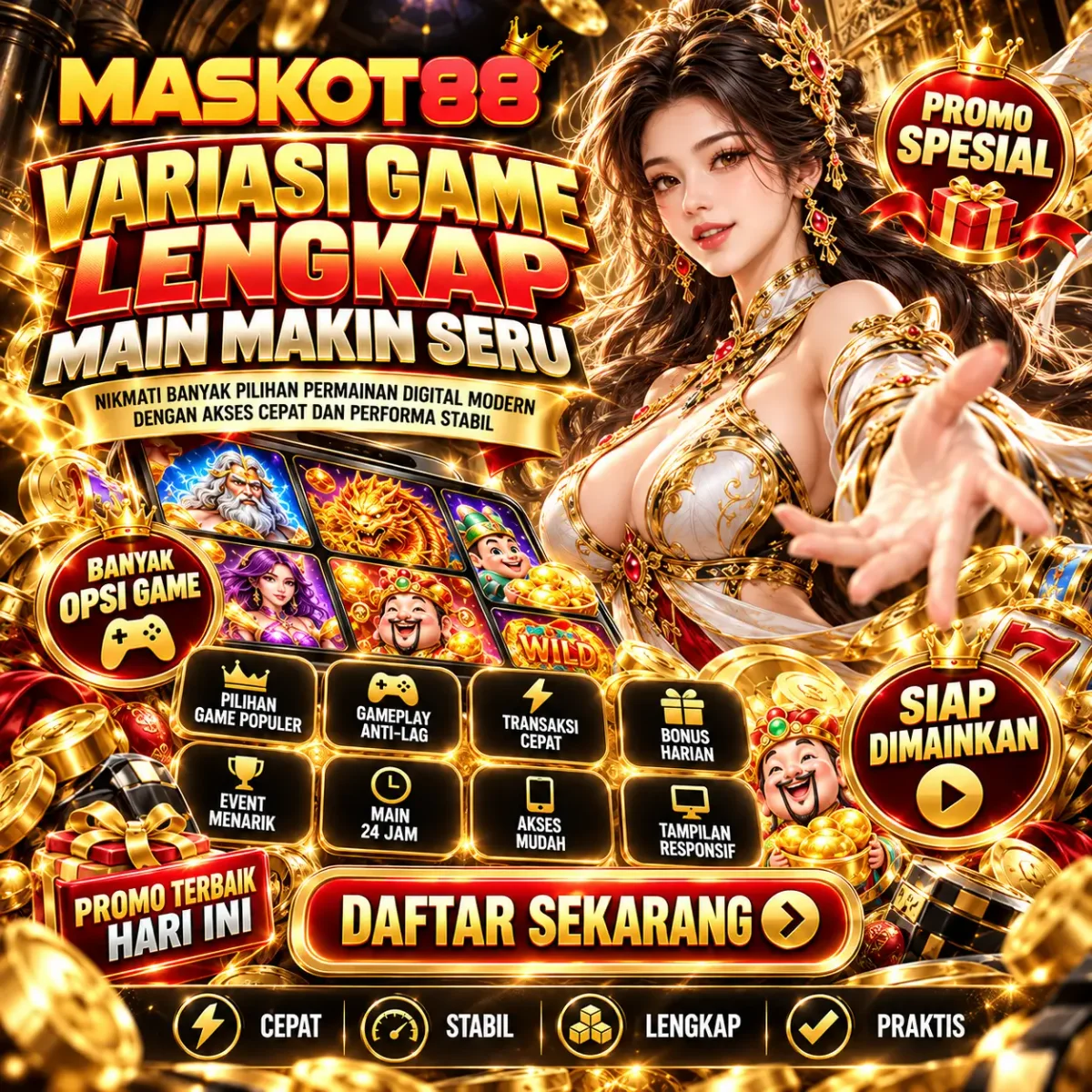 Banner sorotan Kenali Akses Permainan Digital Bersama MASKOT88 — MASKOT88